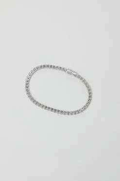 No.6 Store 4 Prong N-dia Tennis Bracelet in White