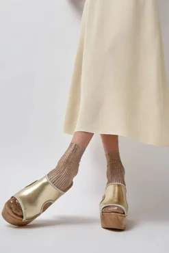No.6 Store Alexis Clog on Platform in Gold