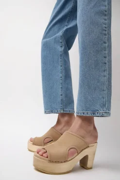 No.6 Store Alexis Clog on Platform in Bone
