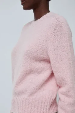 No.6 Store Alpaca Pullover Sweater in Baby Pink