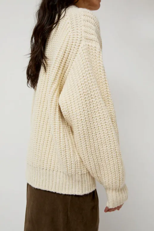 No.6 Store Alpaca Rib Sweater in Cream