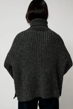 No.6 Store Alpaca Rib Turtleneck in Charcoal