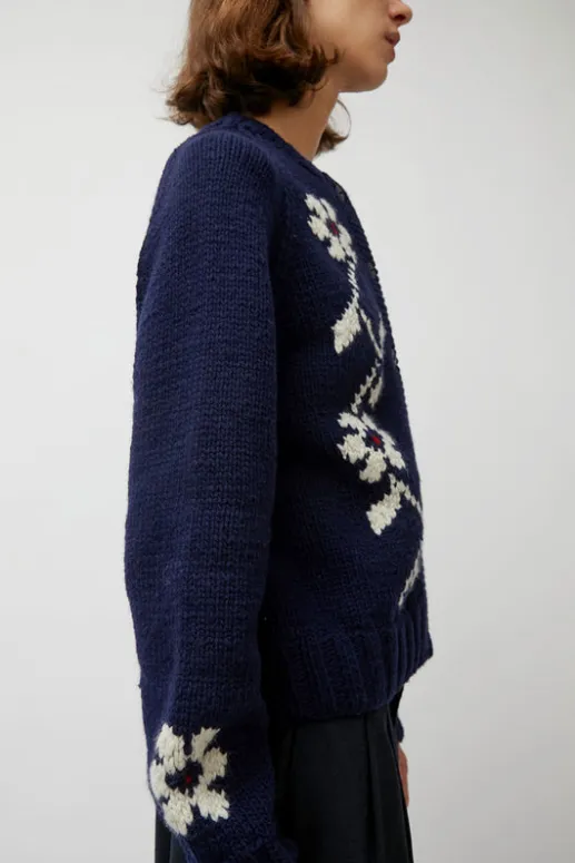No.6 Store Atomic Flower Cardigan in Navy