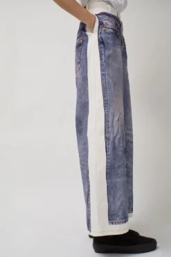No.6 Store Augmented Jeans in White and Blue
