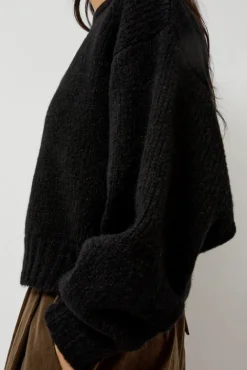 No.6 Store Balloon Sleeve Sweater in Black