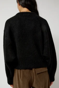 No.6 Store Balloon Sleeve Sweater in Black
