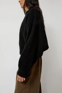 No.6 Store Balloon Sleeve Sweater in Black