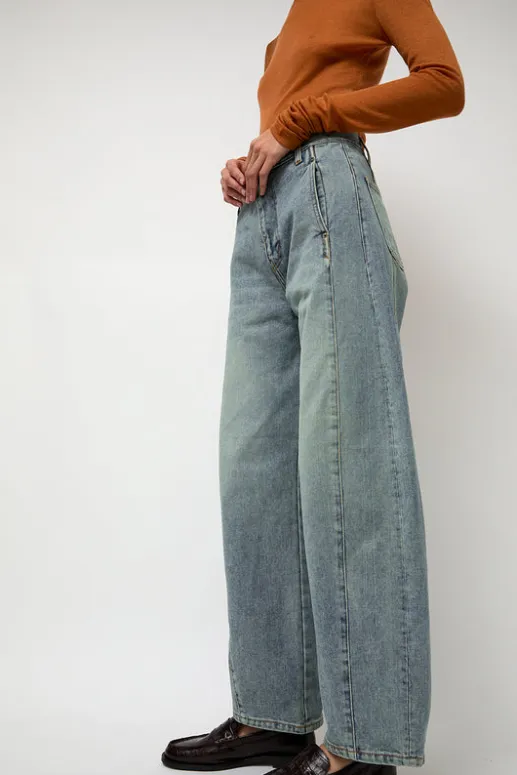 No.6 Store Barrel Denim Pants in Light Blue