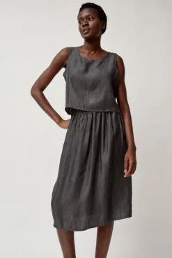 No.6 Store Basic Tank in Black Tencel