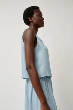 No.6 Store Basic Tank in Light Blue Tencel