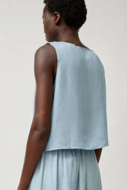 No.6 Store Basic Tank in Light Blue Tencel