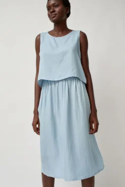 No.6 Store Basic Tank in Light Blue Tencel