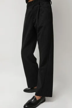 No.6 Store Baxter Pant in Midnight Stripe