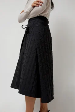 No.6 Store Bind Skirt in Black