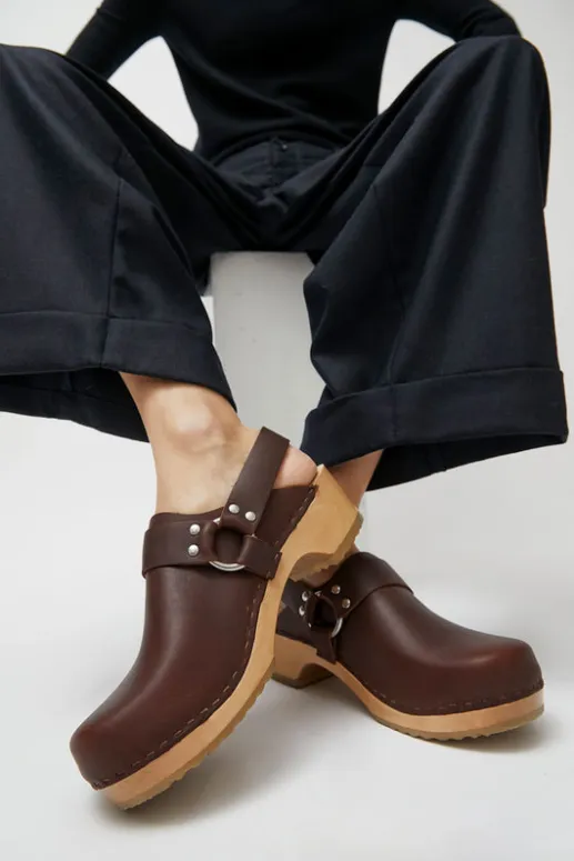 No.6 Store Brando Clog on Vintage Base in Molasses