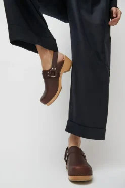 No.6 Store Brando Clog on Vintage Base in Molasses