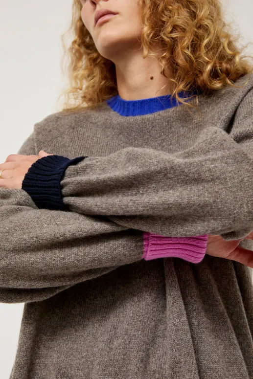 No.6 Store Bryan in Grey Blue Pink Navy
