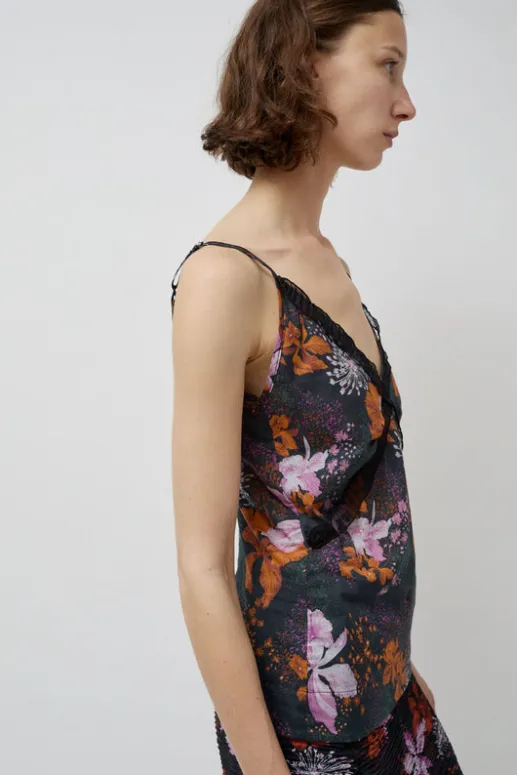 No.6 Store Camisole Top in Orange and Purple Flowers