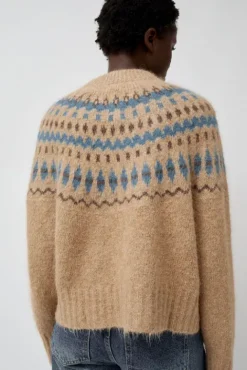 No.6 Store Cardiff Sweater in Camel and Blue