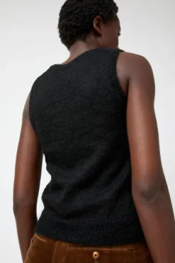 No.6 Store Carol U-Neck Vest in Black