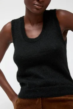 No.6 Store Carol U-Neck Vest in Black