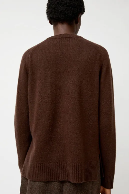 No.6 Store Cashmere Blend Crewneck Knit in Brown