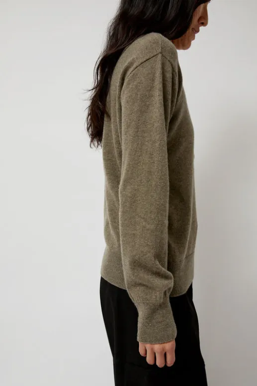 No.6 Store Cashmere Blend Polo Sweater in Greige