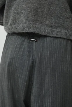No.6 Store Classic Striped Pants in Grey
