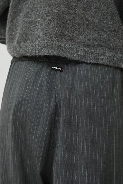 No.6 Store Classic Striped Pants in Grey