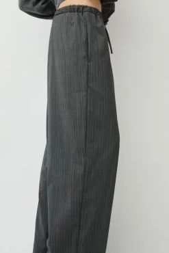 No.6 Store Classic Striped Pants in Grey