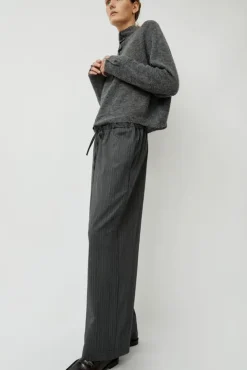 No.6 Store Classic Striped Pants in Grey