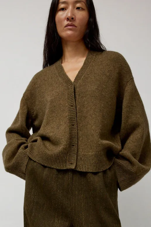 No.6 Store Climbing Flax Cardigan in Olive