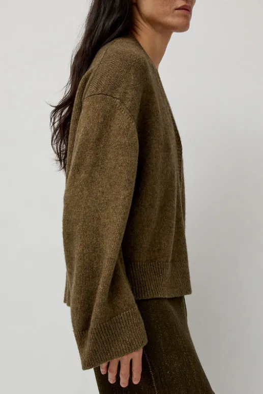 No.6 Store Climbing Flax Cardigan in Olive
