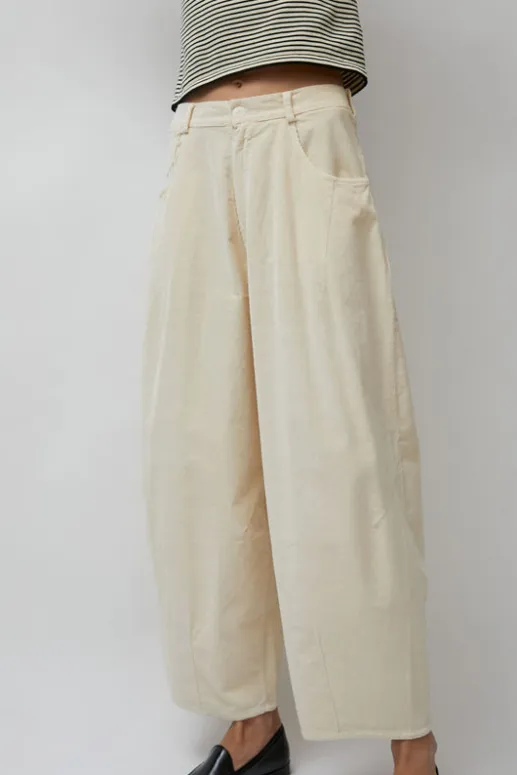 No.6 Store Corduroy Baggy Pants in Butter