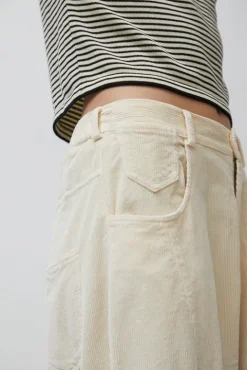 No.6 Store Corduroy Baggy Pants in Butter