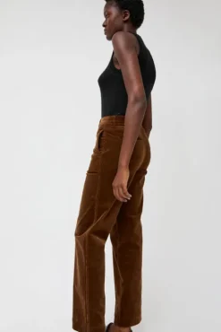 No.6 Store Corduroy Straight Pants in Brown