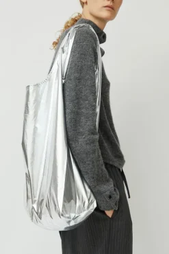 No.6 Store Cotton and Silk Hobo Bag in Silver