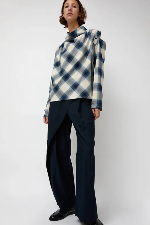 No.6 Store Cowl Wrap Long Shirt in Blue