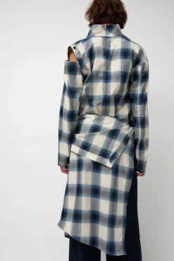 No.6 Store Cowl Wrap Long Shirt in Blue
