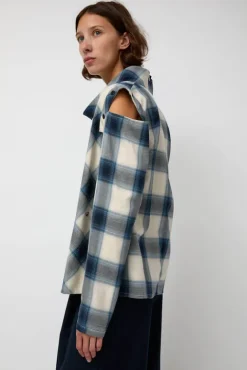 No.6 Store Cowl Wrap Long Shirt in Blue