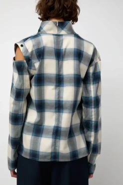 No.6 Store Cowl Wrap Long Shirt in Blue