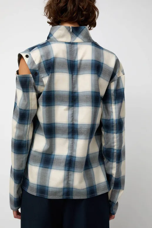 No.6 Store Cowl Wrap Long Shirt in Blue
