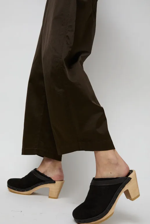 No.6 Store Dakota Shearling Clog on High Heel in Brindle