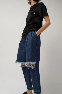 No.6 Store Demi-Denims in Medium Blue