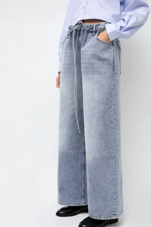 No.6 Store Denim Sharing Pants in Light Blue