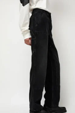 No.6 Store Double-Knee Jean in Spider Black