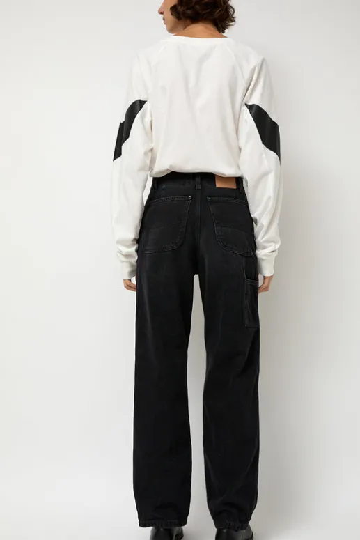 No.6 Store Double-Knee Jean in Spider Black