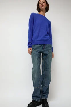 No.6 Store Double-Knee Jean in Tractor Blue
