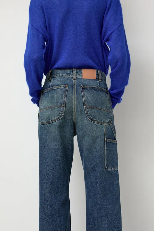 No.6 Store Double-Knee Jean in Tractor Blue