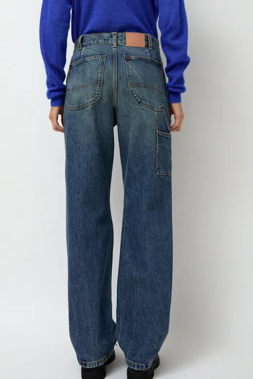 No.6 Store Double-Knee Jean in Tractor Blue